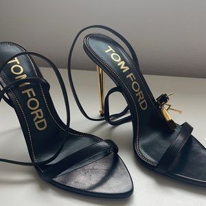 Black Tom Ford Padlock Heels